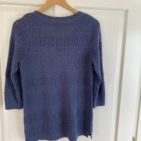 LL Bean 3/4 length sleeve, cotton sweater, size M - Picture 2 of 6